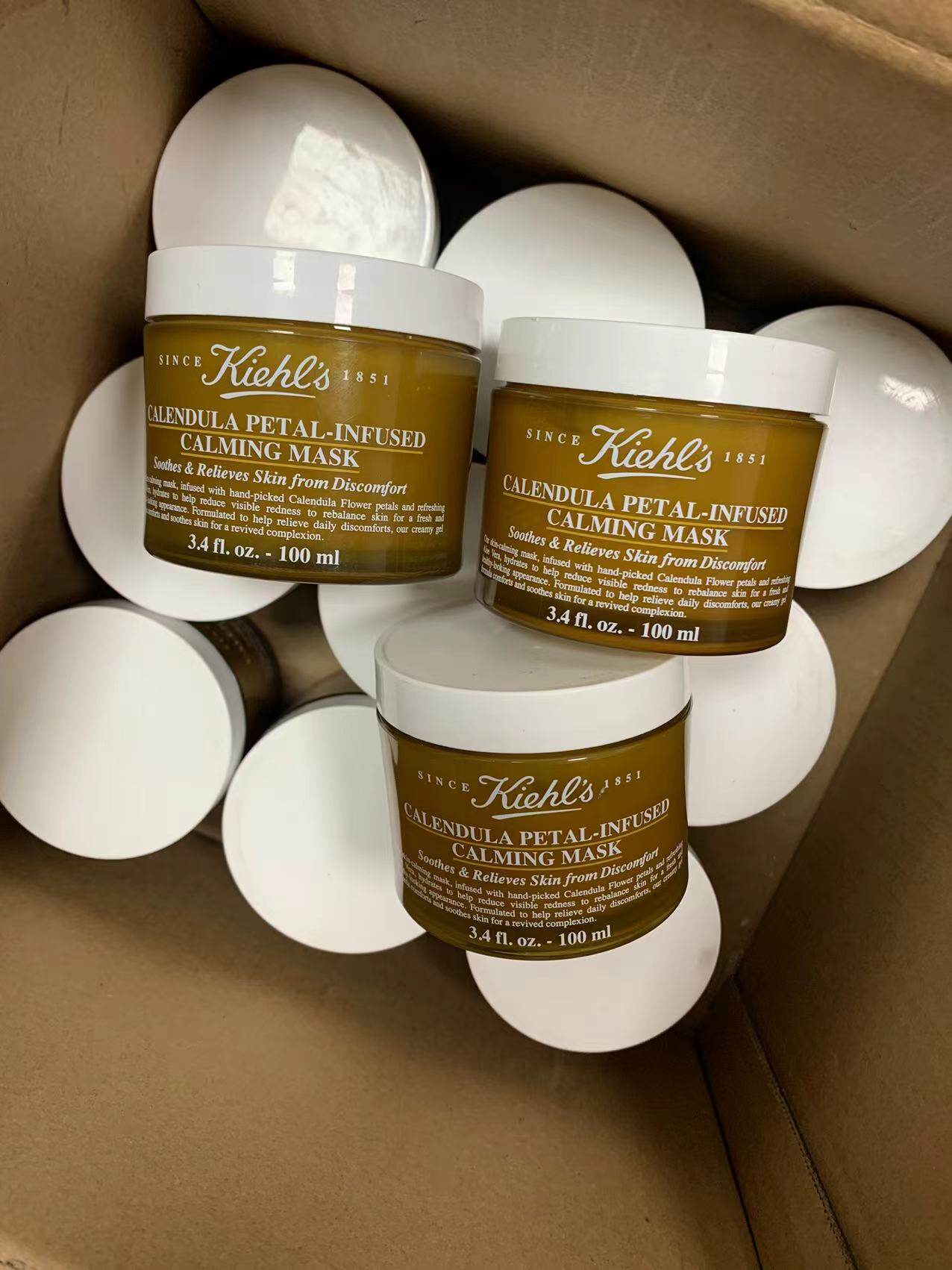 Kiehl's/科颜氏金盏花舒缓保湿面膜温和修护补水100ML正品新日期