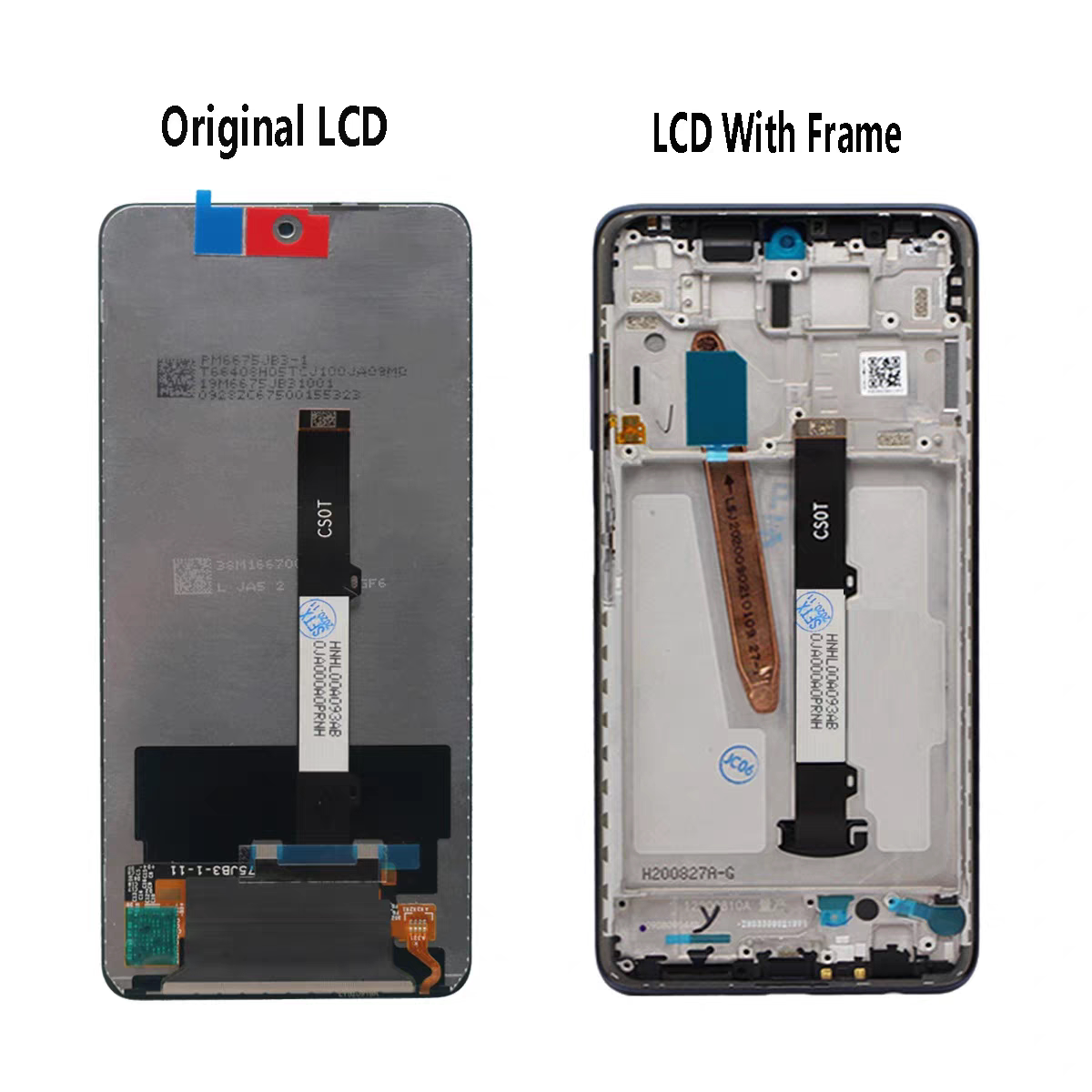 For xiaomi POCO X3 NFC M2007J20CG CT LCD Crystal Display Screen Assembly with Frame