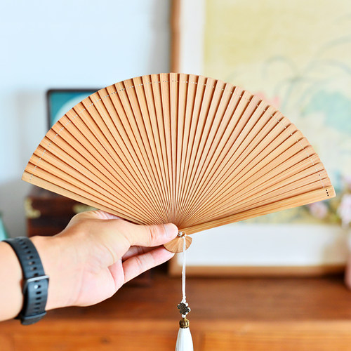 日式中国风全竹扇子男女士小5寸