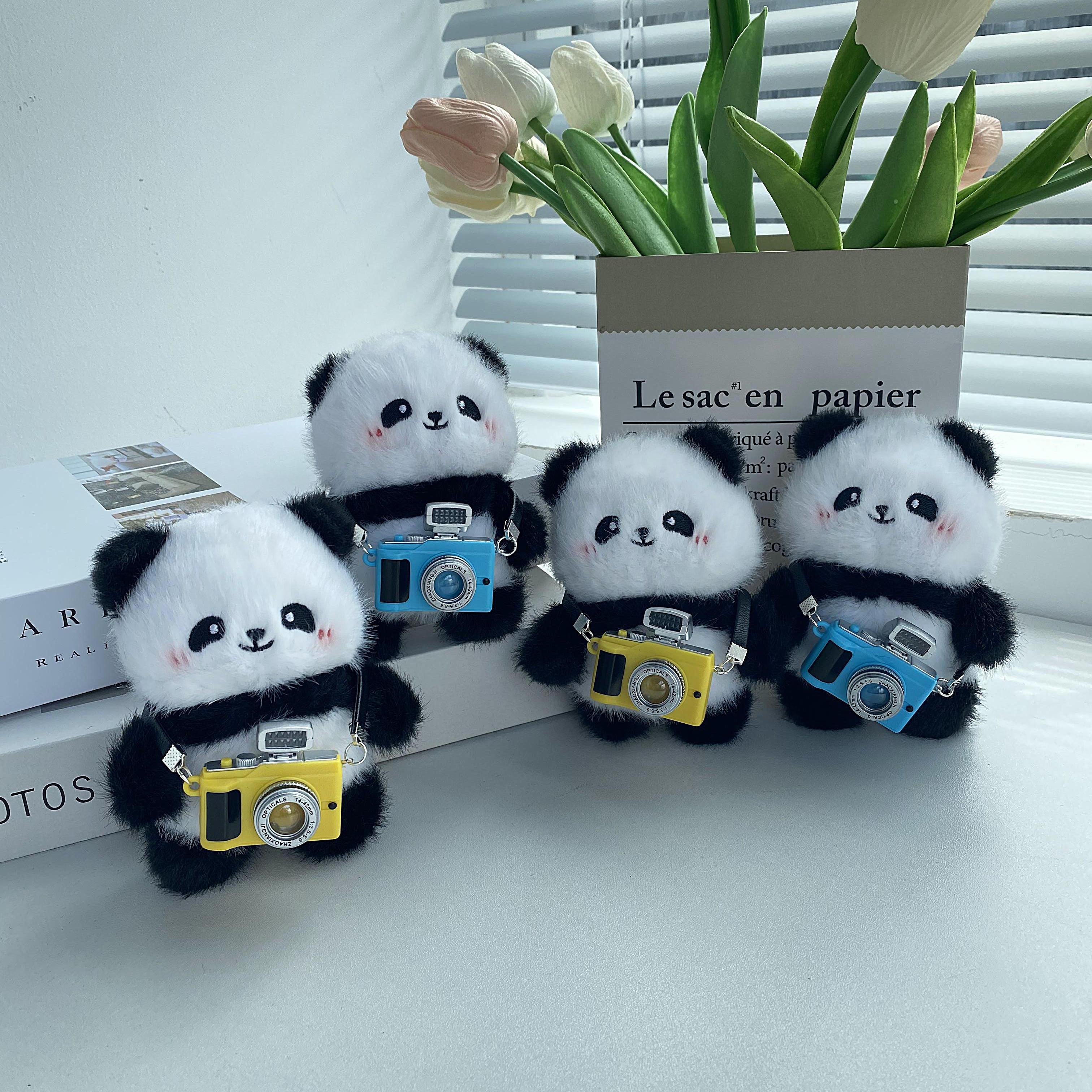 可爱大熊猫包包挂件毛绒公仔玩具