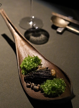 餐厅创意菜摆盘装饰托盘法餐分子料理位上不规则叶子盘西餐甜品盘