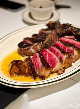 美国Tuxton红黑色线条陶瓷餐具耐高温西餐牛排盘咖啡厅椭圆甜品盘