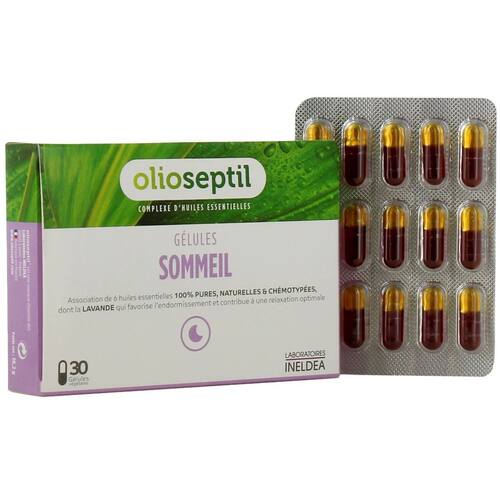/法国原装进口本土久木之名olioseptil薰衣草油30粒调节睡眠助眠