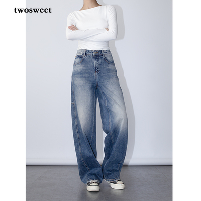 弯刀牛仔裤长裤重磅全面