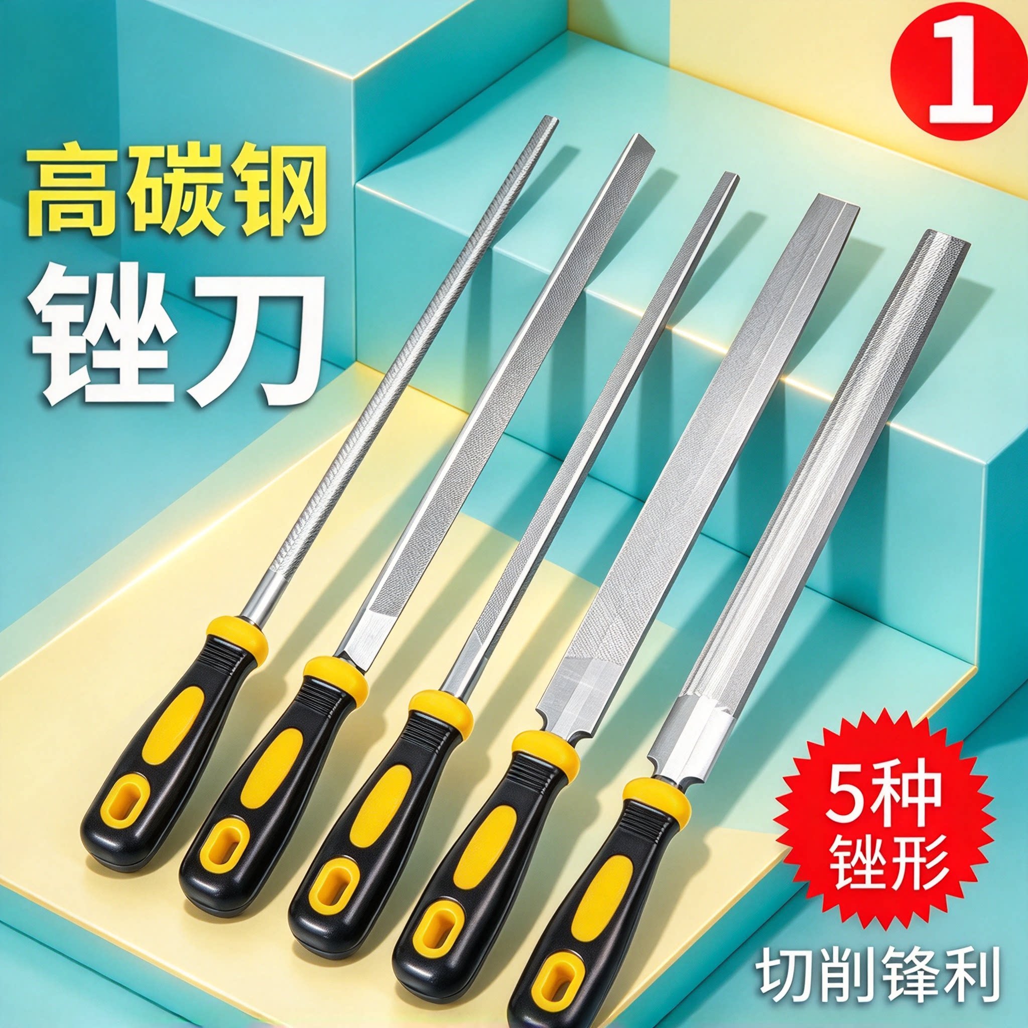 锉刀打磨工具高硬度打磨金属圆锉刀三角半圆平锉小型错刀木工矬子