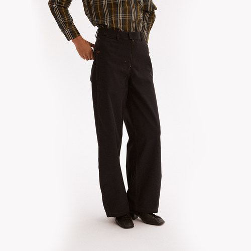 597c原创直筒长裤梨形裤遮胯显瘦