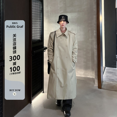 高林凡韩风中长款秋季风衣