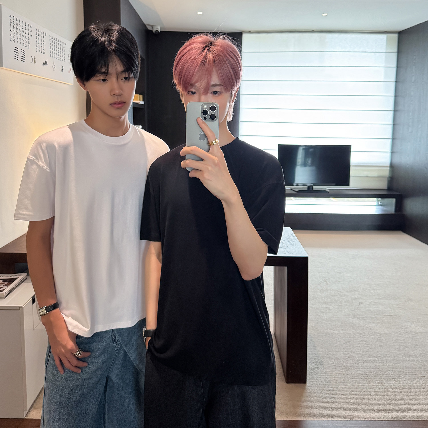 高品质圆领短袖t恤柔软亲肤