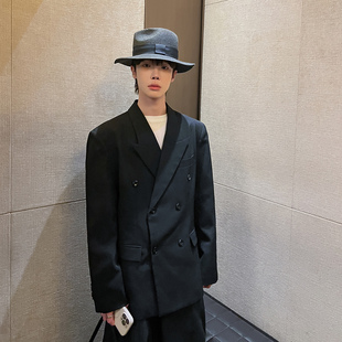 高级感重工收腰设计感西服 外套男款 高林凡 结构主义廓形黑色西装