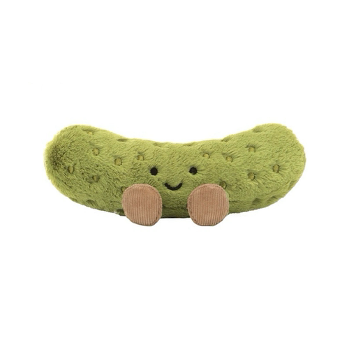英国Jellycat趣味酸黄瓜毛绒玩具安抚陪伴玩偶趣味公仔礼物摆件