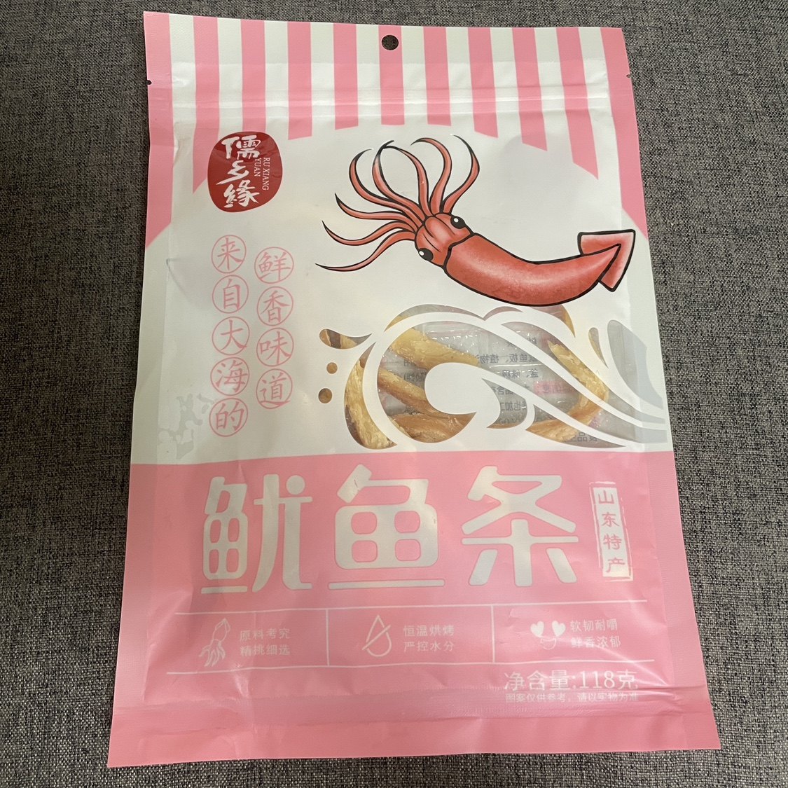 正品鱿鱼条 儒乡y缘 厂家直供山东全线旅游特产手撕即食袋装 118g