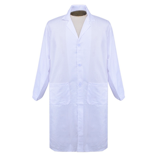 加厚孝衣白大褂老人男女通用长袖守教去世礼服白事老人孝服长款