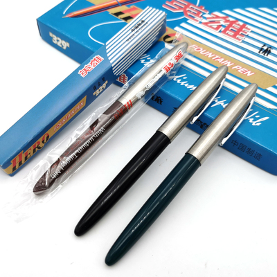 英雄铱金笔329-2黄尖外销日用