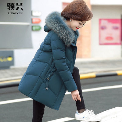 中老年羽绒棉服女40岁50妈妈秋冬装外套短棉衣中长款老年人小棉袄