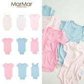Marmar25夏新款 婴儿宝宝男女小童薄软吊带短袖 包屁衣连体衣爬服5Z