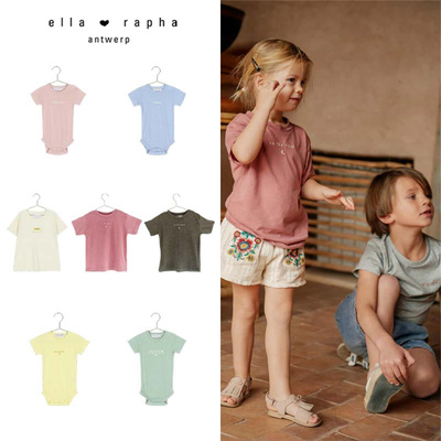 柔软亲肤亲子儿童短袖T恤包屁衣