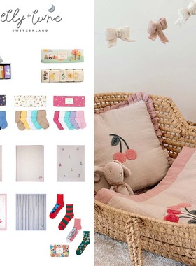 Elly lune aw25新款小宝宝儿童日常卡通垫子毯子保暖袜子