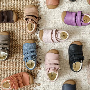 兔子鞋bundgaard婴儿宝宝魔术贴软底皮单鞋男女小童鞋防滑学步鞋