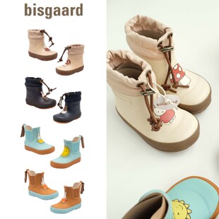 bisgaard25秋冬新款 雨靴子 宝宝男女中小童外出卡通防滑不闷脚雨鞋