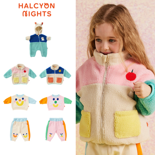 摇粒绒外套8 宝宝连体衣男女童卫衣卫裤 Halcyon nights25秋冬新款