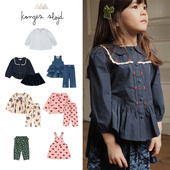 konges 子外套裙子5Z 衬衣裤 slojd25秋冬圣诞新款 宝宝女孩小童长袖