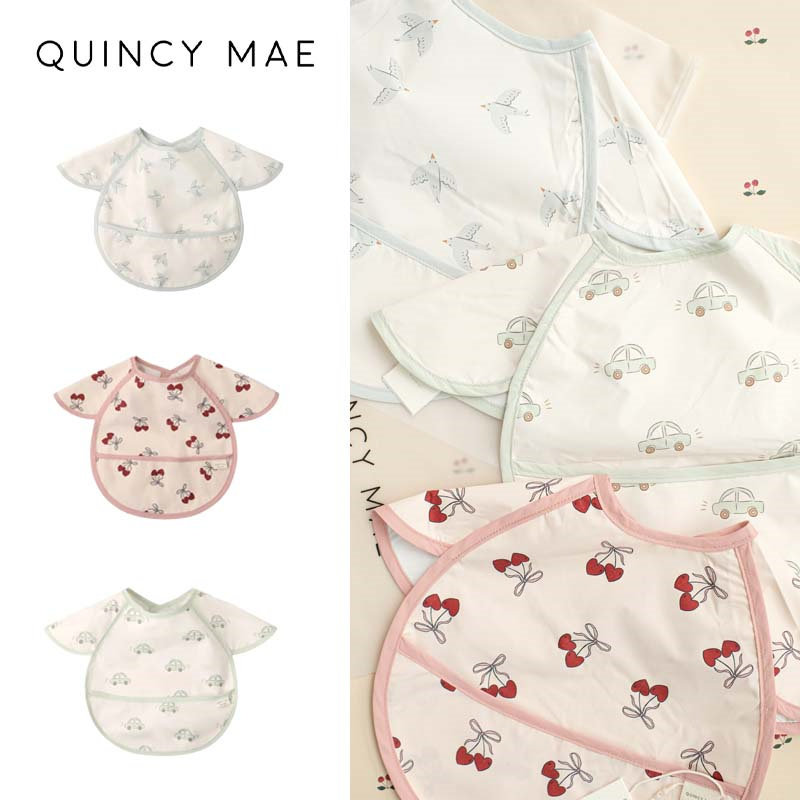 Quincy Mae25春夏新款婴儿宝宝男女童卡通汽车长袖反穿衣罩衣围兜,童装/婴儿装/亲子装,反穿衣/罩衣,淘宝优惠券,粉丝福利购,淘宝优惠卷