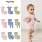 T恤三角包屁衣裤 Marmar26春夏新款 婴儿宝宝男女小童纯色薄短袖 子