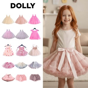 Dolly26春夏新款婴儿小宝宝女孩中小童公主tutu纱裙半裙连衣裙子