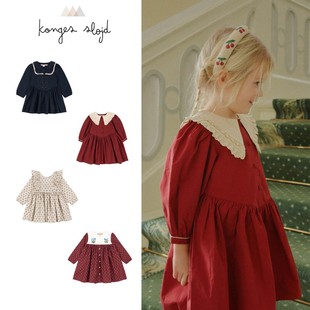 Konges 宝宝女孩中小童周岁亮片公主礼服纱裙 Slojd25秋冬圣诞新款