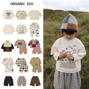 外套萝卜裤 宝宝男女小童休闲卡通卫衣卫裤 Zoo25秋冬新款 Organic
