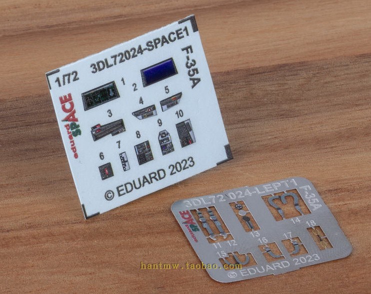 F-35A战斗机1/72仪表贴座椅PE