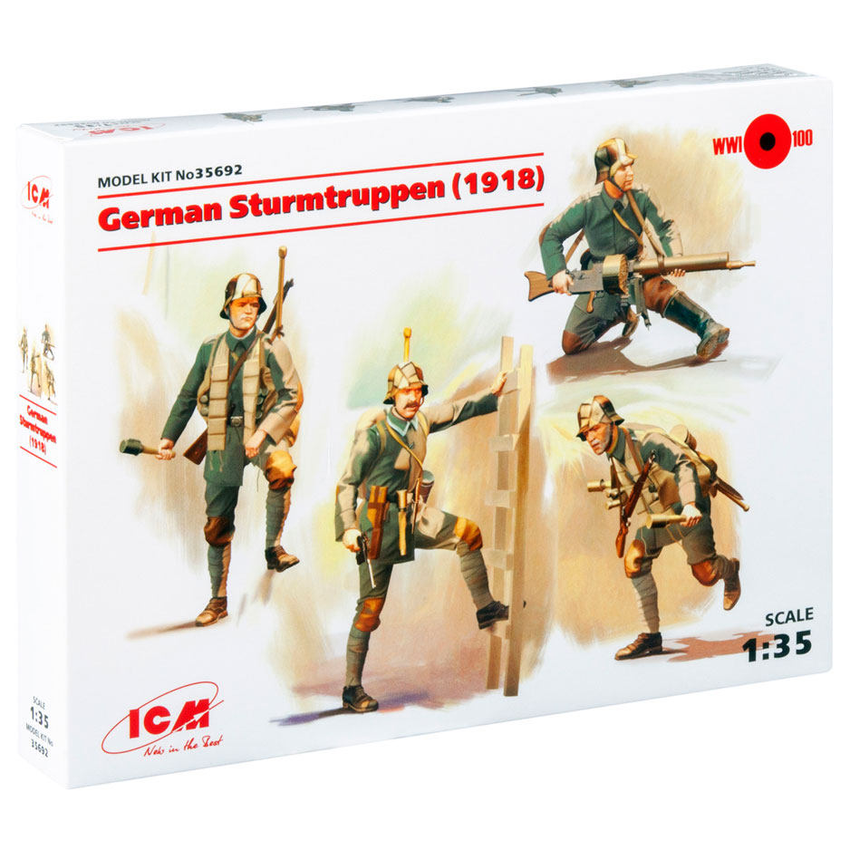 ICM35692 一战德军突击队1/35塑料拼装兵人模型