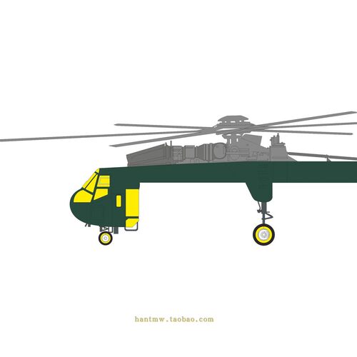 CH-54A直升机1/72模型遮盖配ICM