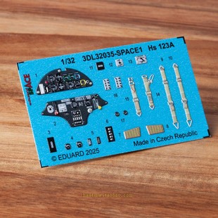 牛魔王3DL32035亨瑟尔Hs 123攻击机1/32拼装模型座舱贴配ICM