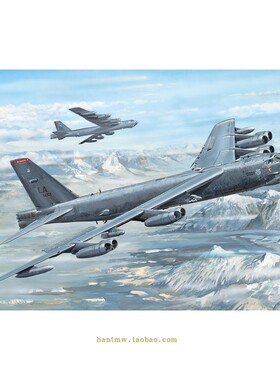HPH-48052美国B-52H同温层堡垒战略轰炸机1/48树脂玻璃钢拼装模型