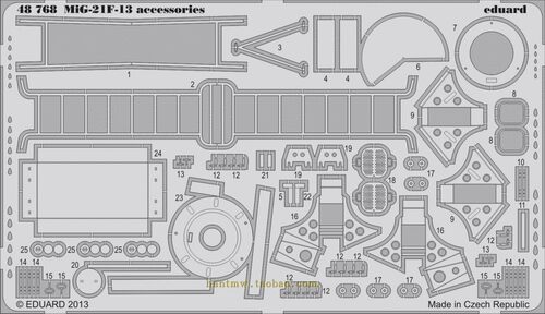 MIG-21F13战斗机1/48地勤设备PE