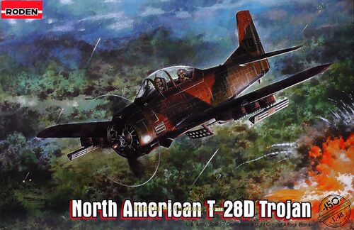 北美T-28D攻击机1/48拼装模型