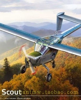 AMP48016二战波音L-15 Scout侦察机1/48静态塑料拼装飞机模型套件