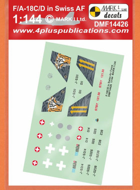DMKF14426是配瑞士空军F/A-18C/D战斗机1/144模型涂装水贴纸