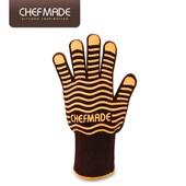 学厨耐高温烤箱五指手套微波炉防滑防烫加厚硅胶隔热小蜜蜂单只装