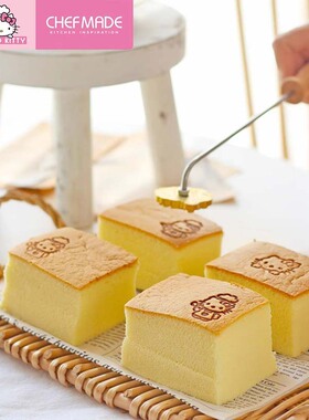 chefmade kitty 正版联名卡通蛋糕烙印铜模古早蛋糕烘焙创意工具