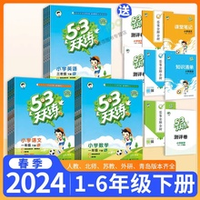 2024春新版53天天练一年级二年级三四五六年级下册上语文数学英语全套人教版青岛北师苏教山东五四制小学同步训练测试卷小儿郎5.3