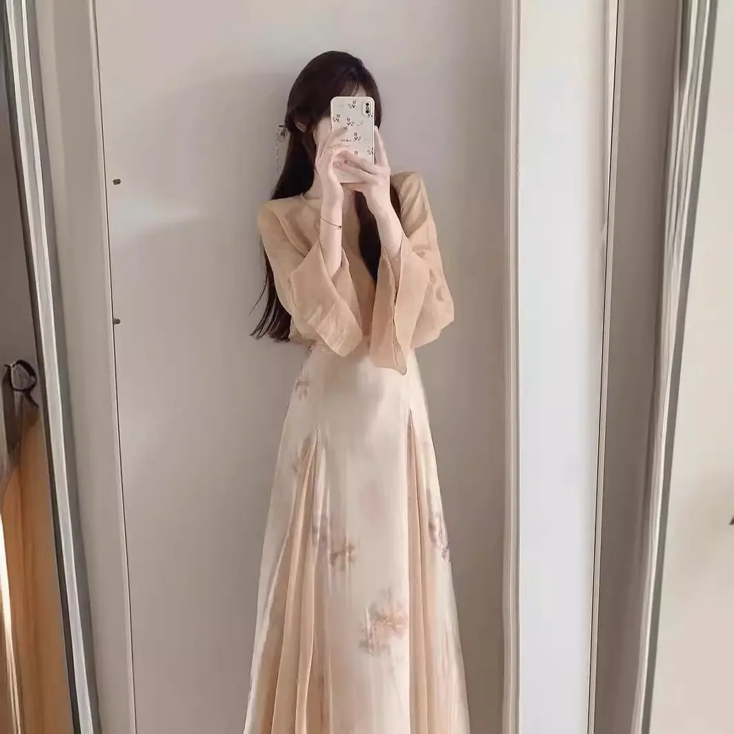 新中式轻国风禅意吊带连衣裙女夏季气质高ji感法式温柔绝美长裙子,女装/女士精品,时尚套装,淘宝优惠券,粉丝福利购,淘宝优惠卷