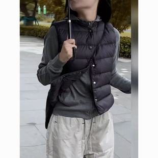 整张棉胖mm大码羽绒棉排骨马甲女棉服秋冬无袖宽松叠穿轻薄小棉袄