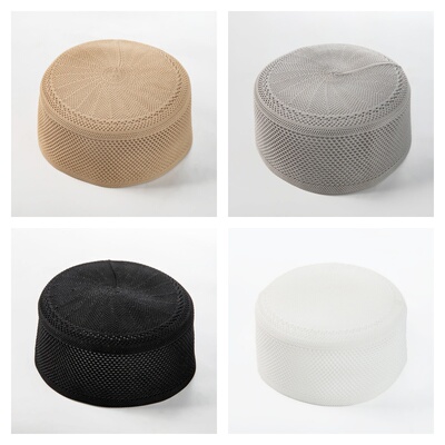 回族礼拜帽男夏季薄款透气网眼