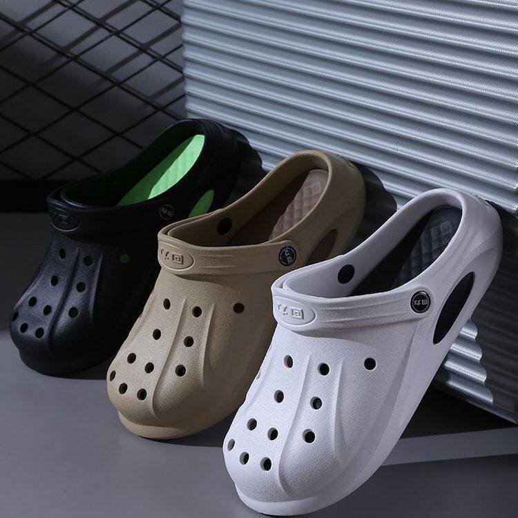 回力洞洞鞋男款潮流户外包头厚底踩屎感运动凉拖鞋外穿防滑沙滩鞋