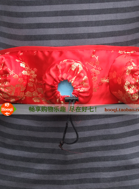 纯铜三联3孔艾灸盒随身炙腰部艾灸仪艾叶艾草温灸器腹部熏艾条盒