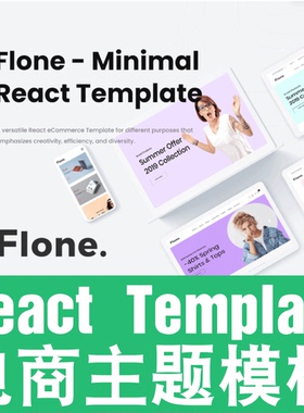 React电商主题模板前端源代码跨境外贸网店独立站Theme Flone