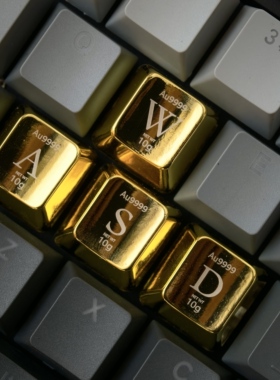 原创金属键帽锌合金键帽机械键盘WASD键帽十字轴