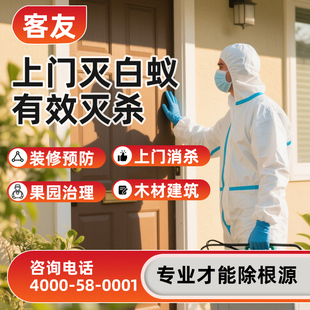 上门专业消杀白蚁预防治理服务家庭办公室装修本地同城检测治理